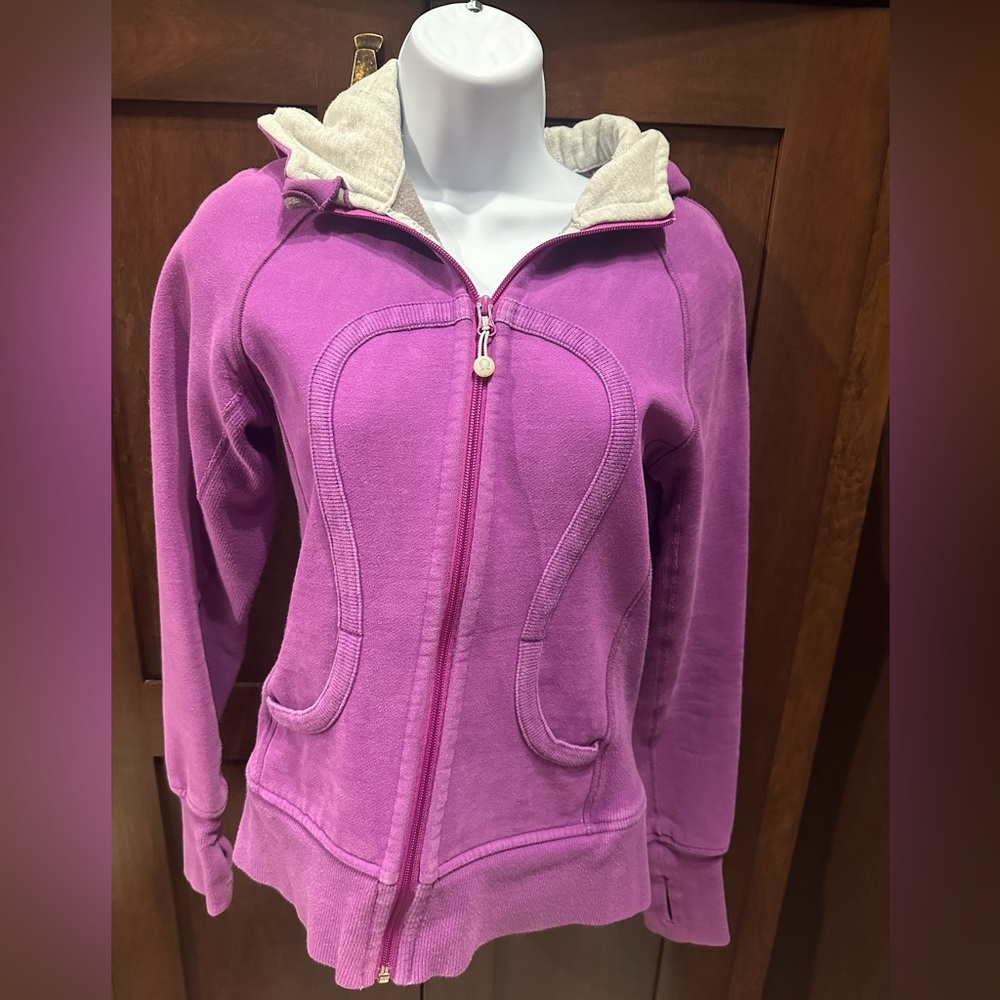 Lululemon purple scuba hoodie size 4